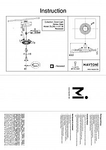 Встраиваемый светильник с узорами Gyps DL282-1-01-W Maytoni
