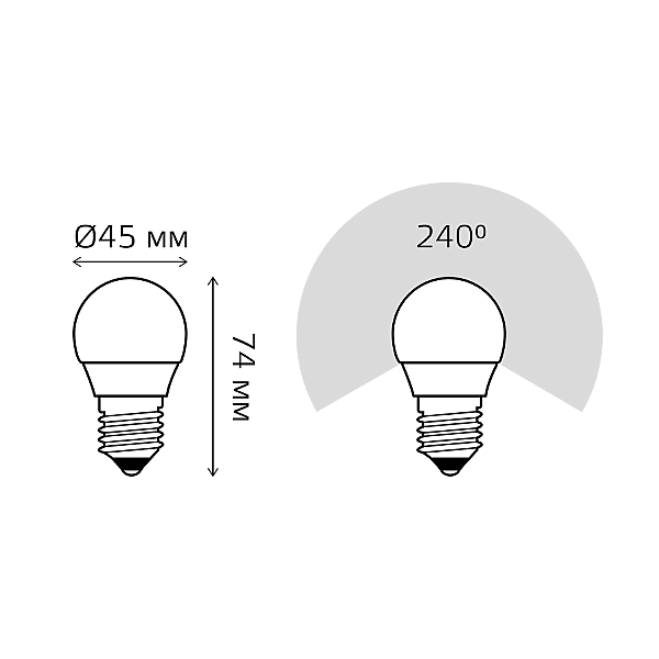 Светодиодная лампа Gauss 53226
