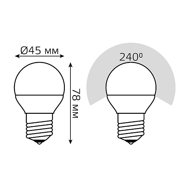 Светодиодная лампа Gauss 105102207