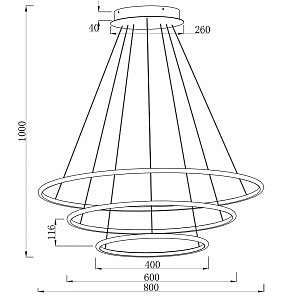 Подвесная люстра Arte Lamp Rapid A2500SP-3BK