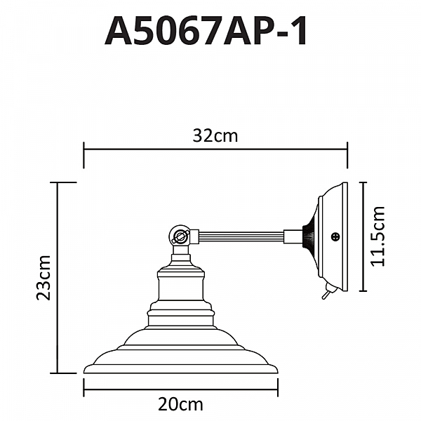 Настенное бра Arte Lamp Lido A5067AP-1WH