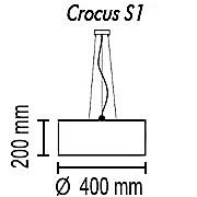 Светильник подвесной TopDecor Crocus Crocus Glade S1 01 02sed