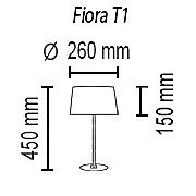 Настольная лампа TopDecor Fiora Fiora T1 17 05g