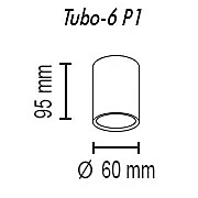 Накладной светильник TopDecor Tubo Tubo6 P1 26