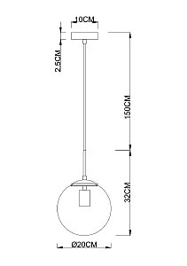 Светильник подвесной Arte Lamp Volare A1563SP-1PB