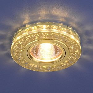 Встраиваемый светильник Elektrostandard 6034 6034 MR16 GD/CL золото/прозрачный