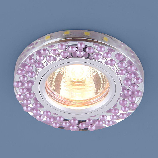 Встраиваемый светильник Elektrostandard 2194 2194 MR16 SL/VL зеркальный/фиолетовый