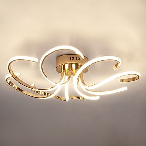 Потолочная светодиодная люстра Wisteria Eurosvet 90096/8 золото