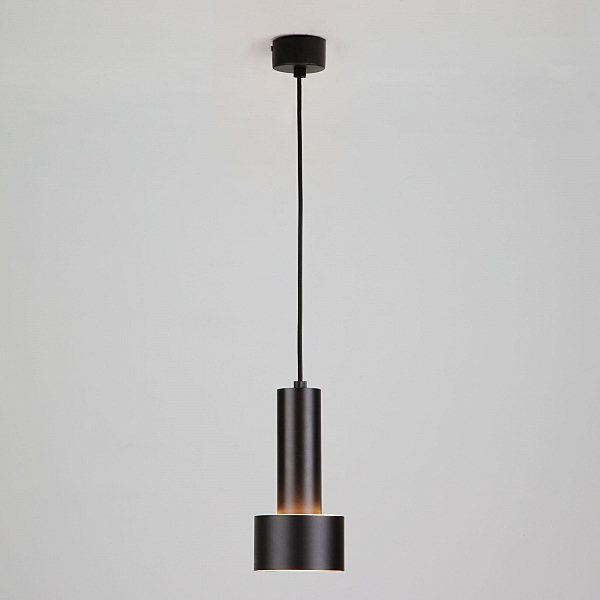 Светильник подвесной Eurosvet Charlie 50134/1 LED черный/золото 9W