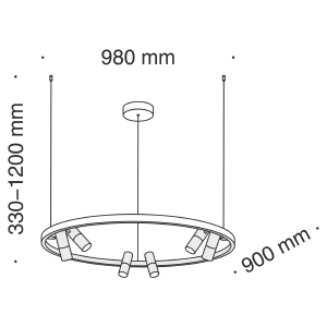 Светильник подвесной Maytoni Satellite MOD102PL-L42W4K