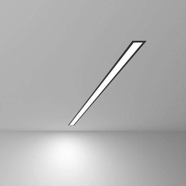 Встраиваемый светильник Elektrostandard Линейный светодиодный встраиваемый светильник 103см 20W 6500К черный матовый (100-300-103)