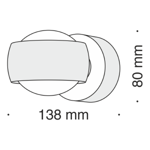 Уличный LED настенный светильник Maytoni Lens MOD072WL-L8B3K