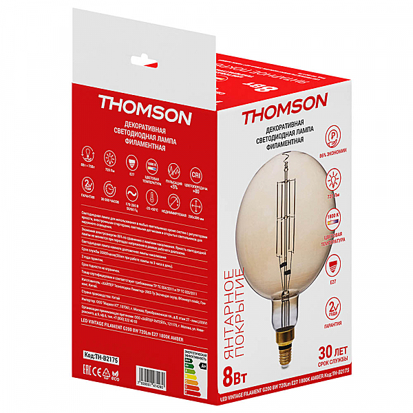 Ретро лампа Thomson Led Vintage Filament TH-B2175