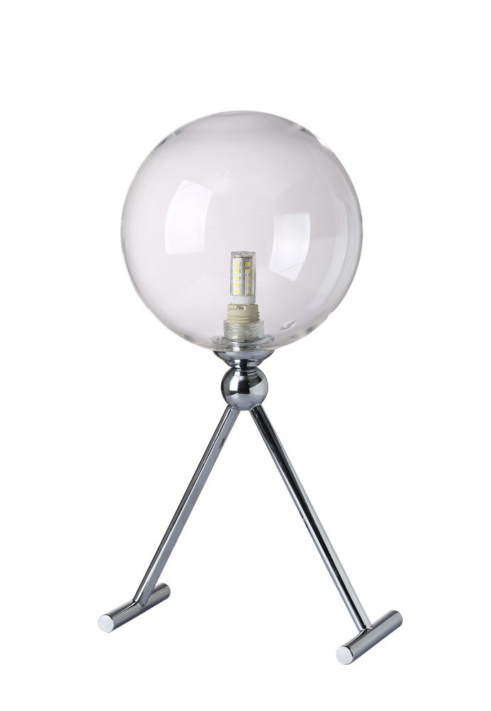 Настольная лампа Crystal Lux Fabricio FABRICIO LG1 CHROME/TRANSPARENTE
