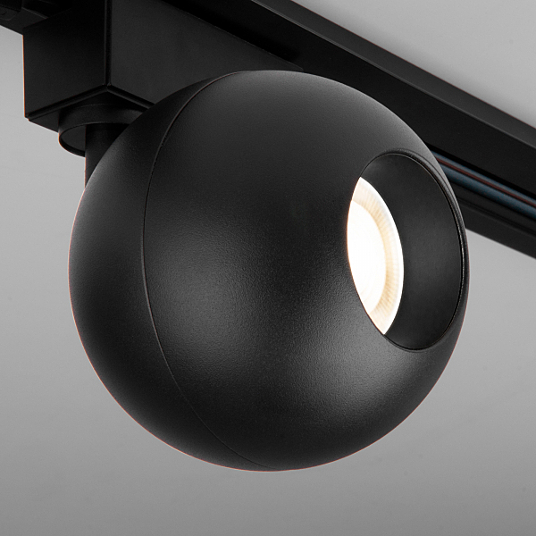 Трековый светильник Elektrostandard Ball Ball Черный 12W 4200K (LTB77) однофазный
