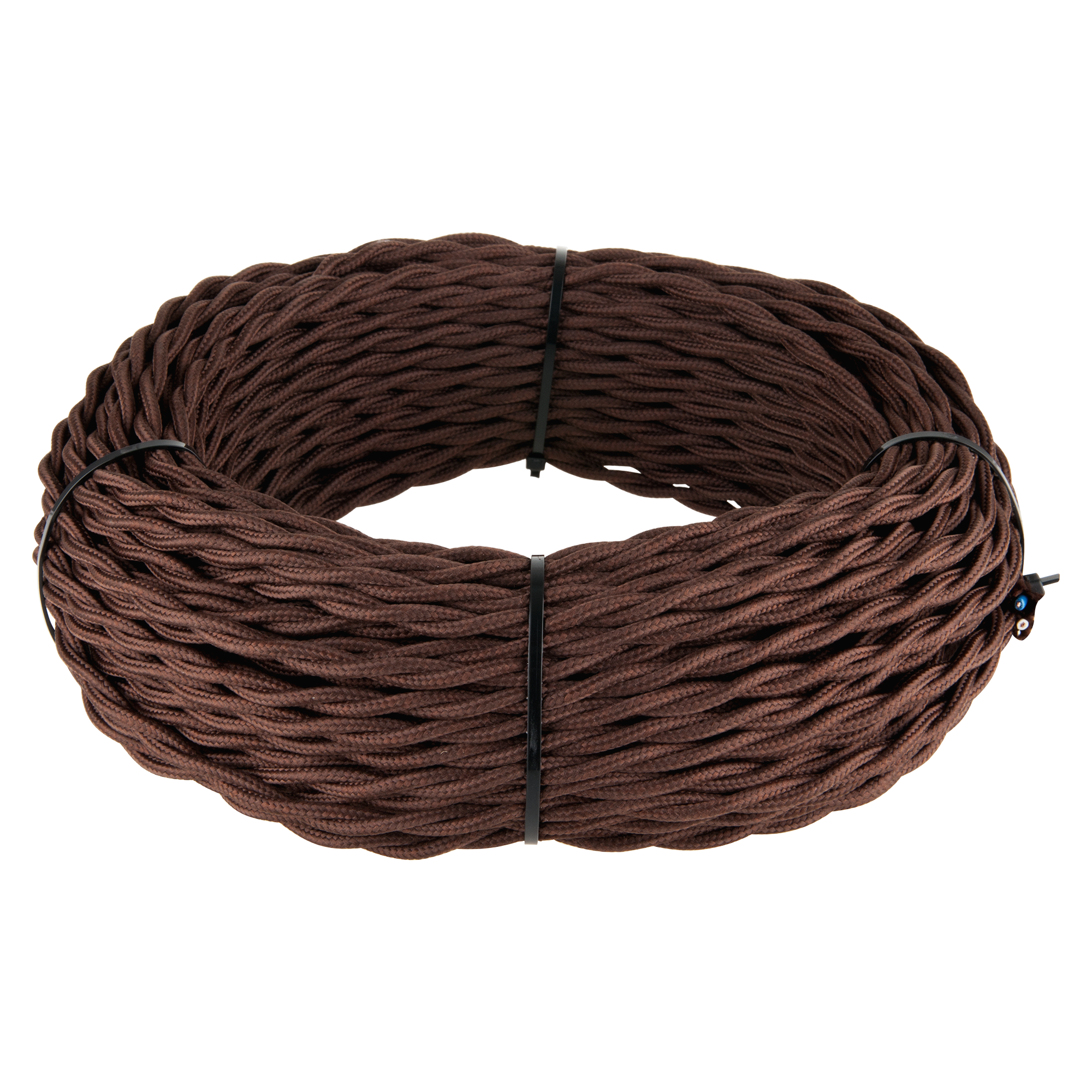 Ретро кабель Werkel W6453514/ Ретро кабель витой 3х1,5 (коричневый)
