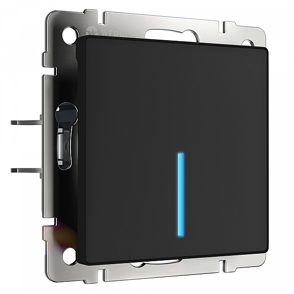 Умный выключатель Wi-Fi Werkel W4510608/ Сенсорный выключатель одноклавишный с функцией Wi-Fi (черный)