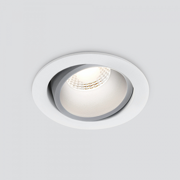 Встраиваемый светильник Elektrostandard 15267/LED 15267/LED 7W 4200K WH/SL белый/серебро