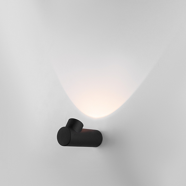 Уличный настенный светильник Elektrostandard Ray Ray LED черный (35134/W)
