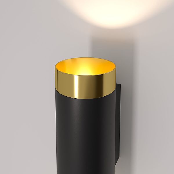 Настенный светильник Elektrostandard Poli Poli MRL 1016 черный/золото
