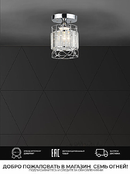Светильник потолочный Wedo Light Beteni WD3567/1C-CR-CL