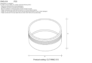 Декоративное кольцо внутреннее Crystal Lux Clt 0.31 CLT RING 013 WH