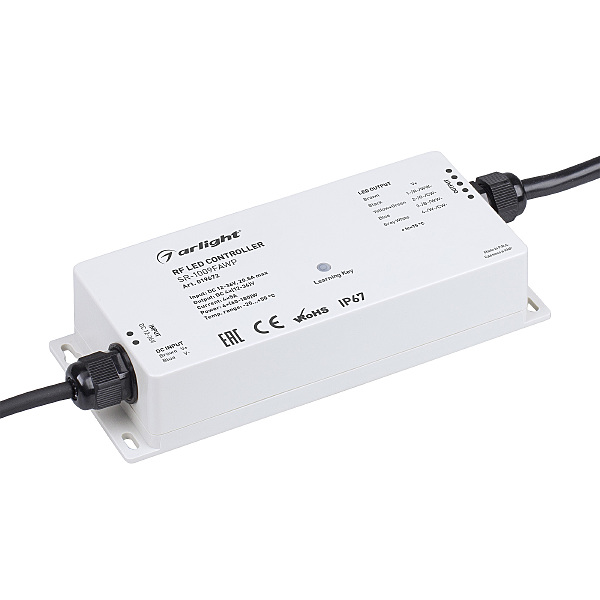 Влагозащищенный контроллер для светодиодной RGBW ленты (ШИМ) Arlight 019672