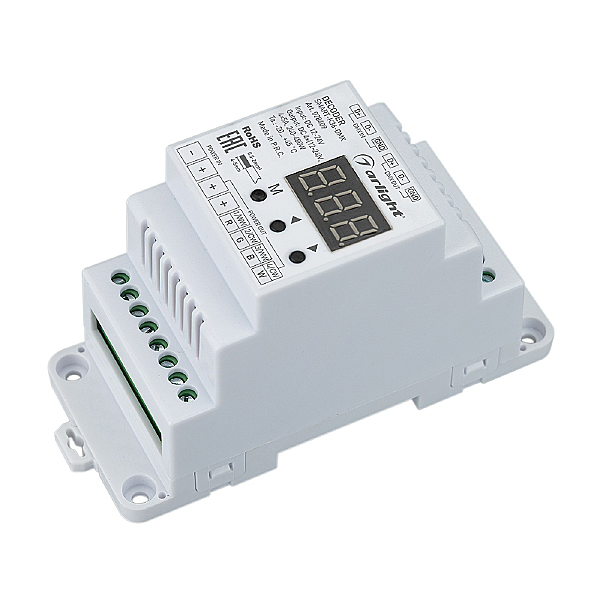 Декодер DMX512 для трансляции DMX512 сигнала ШИМ(PWM) устройствам Arlight 028409