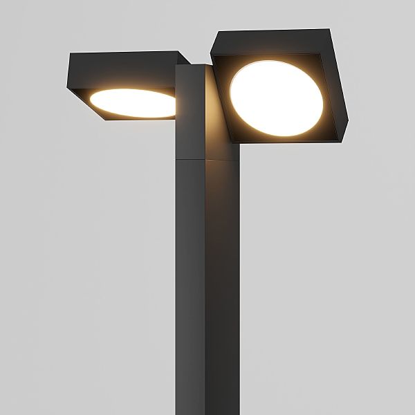 Уличный наземный светильник Elektrostandard Twin Twin черный (35170/F)
