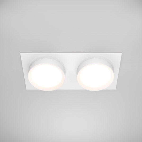 Встраиваемый светильник Maytoni Downlight DL086-02-GX53-SQ-W