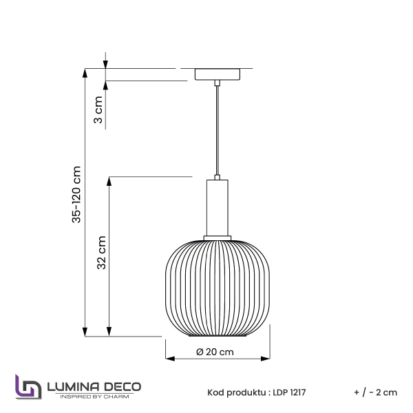 Светильник подвесной Lumina Deco Gato LDP 1217-1 WT+BK